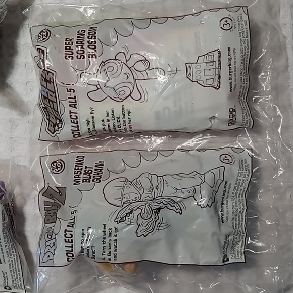 Vintage Burger King 2002 Powerpuff Girls/DragonBall Z Complete Set of 5 each (10 - Picture 3 of 10